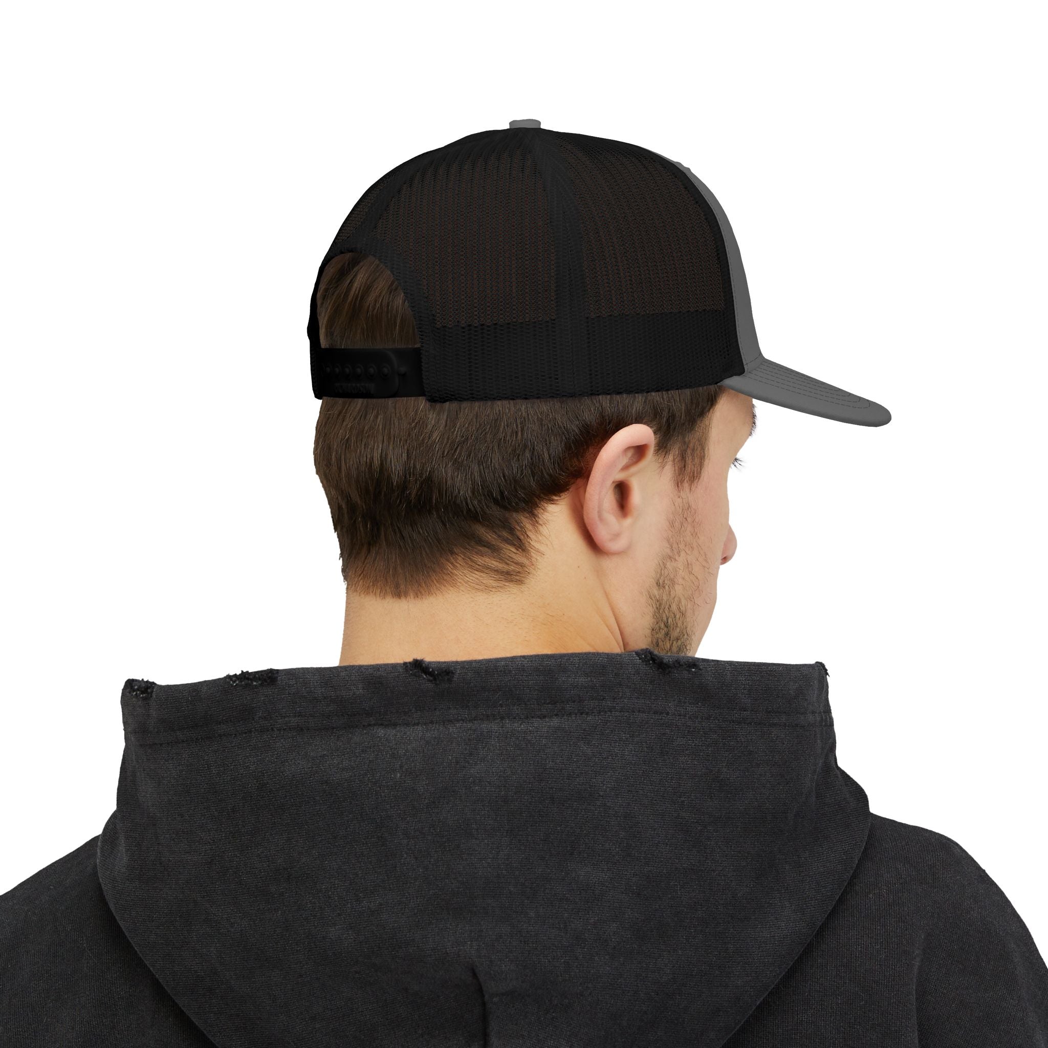 Embroidered Snapback Trucker Cap